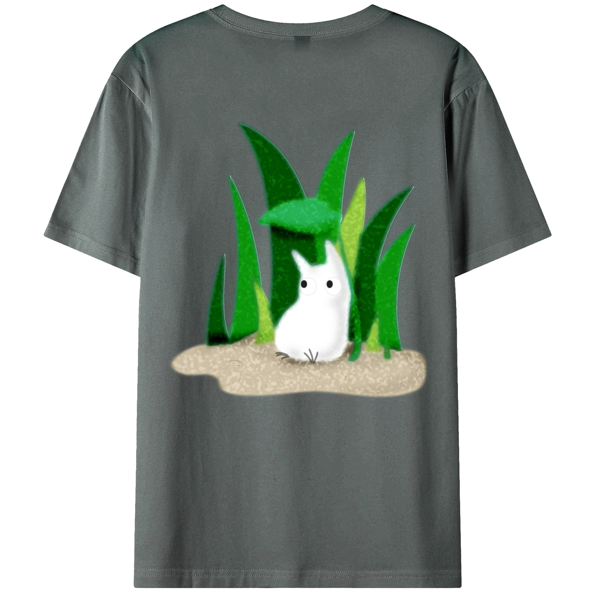 （画像用） となりのトトロ 草壁メイ 草壁サツキ My Neighbor Totoro Satsuki Kusakabe Mei Kusakabe 綿100％ メンズ半袖Tシャツ（バックプリント） 通気性